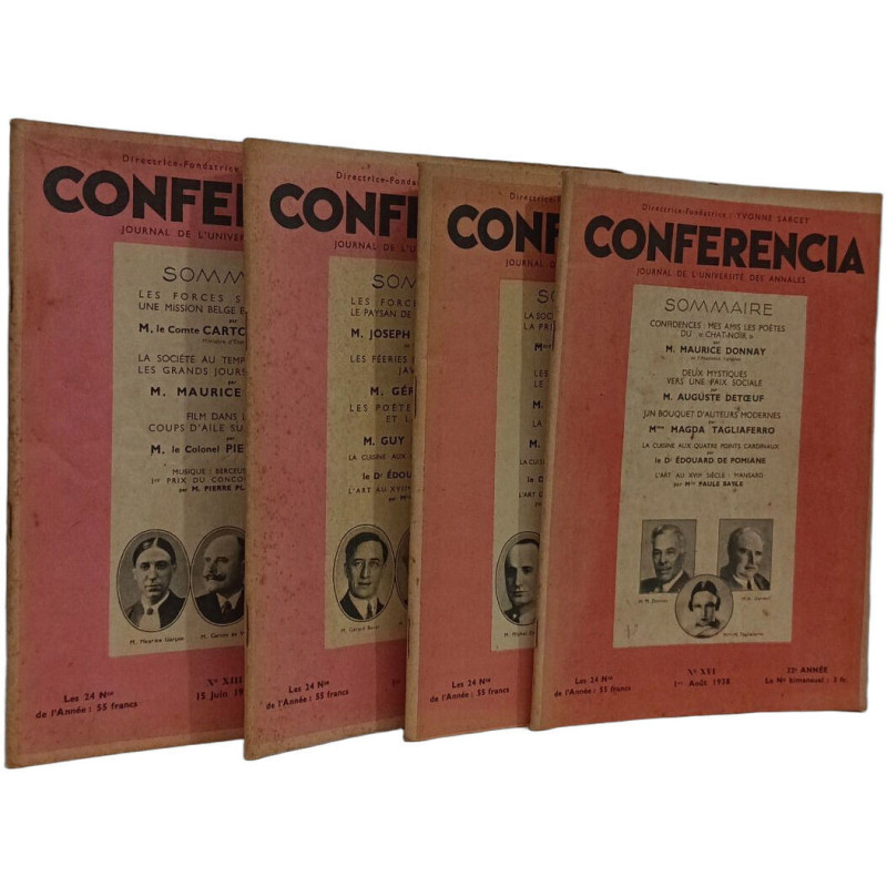 Conferencia 1938 (N°13 Juin 15 + N° 14 Juillet 1er + N° 15 Juillet...
