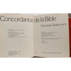 Concordance de la Bible Nouveau Testament