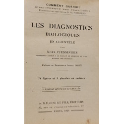 Les diagnostics biologiques en clientèle