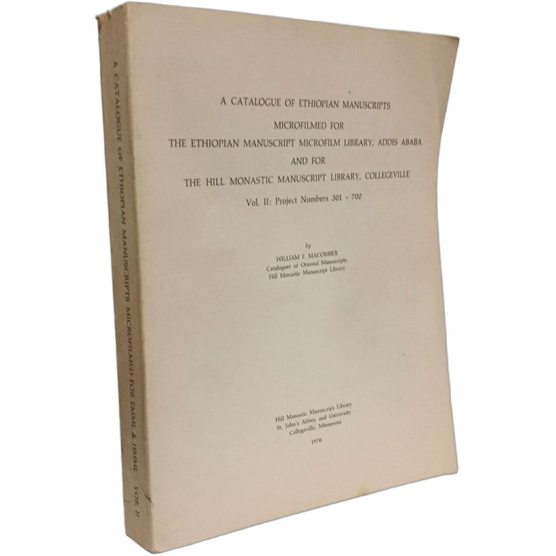 A catalogue of Ethiopian manuscripts microfilmed - VOL. II:...