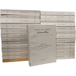 Parole de l'Orient - 26 volumes entre 1979 et 2021 années :...
