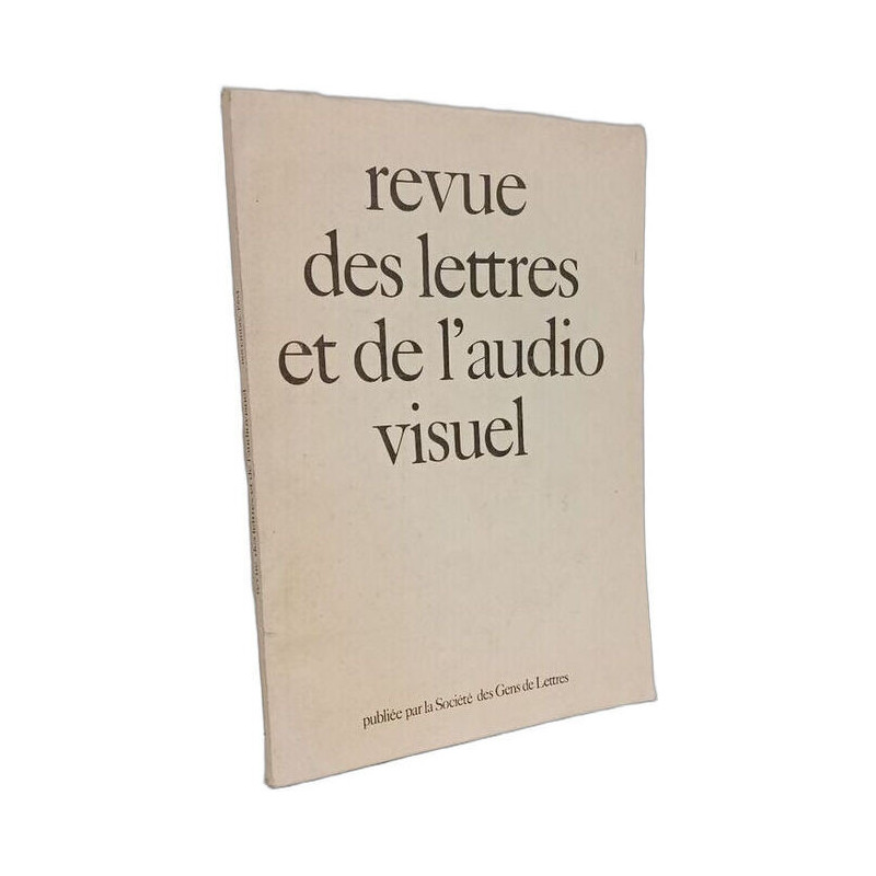 Revue des lettres et de l'audio visuel