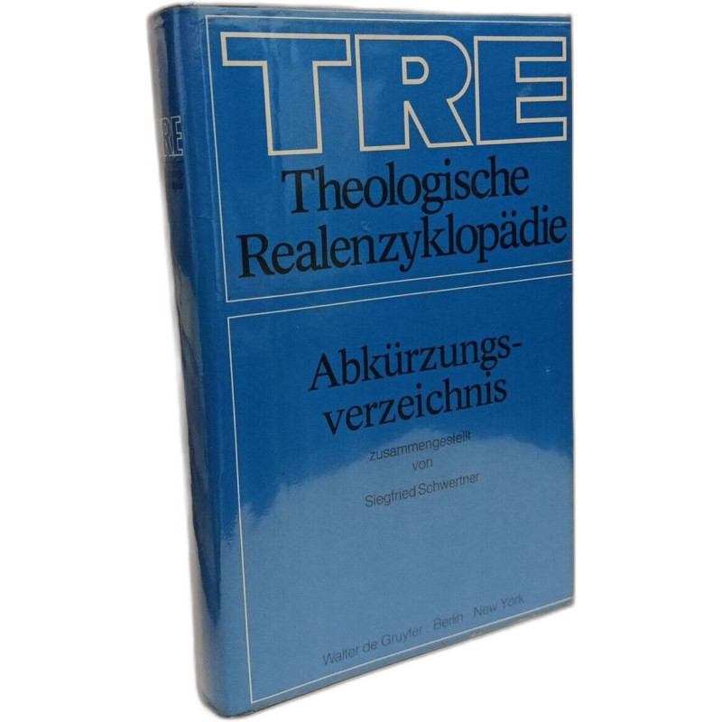 Theologische Realenzyklopädie - abkürzungsverzeichnis