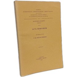 Acta Martyrum I - TOMUS 20-21 / Vol. 37-38 --- - scriptores...