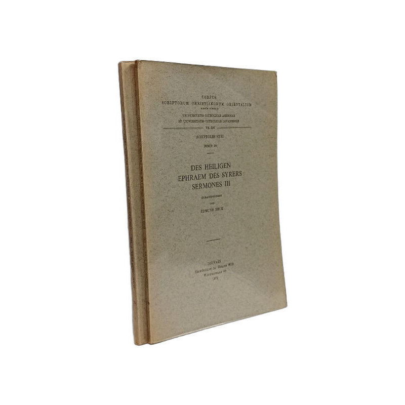 Des heiligen Ephraem des Syrers Sermones III - scriptores syri...