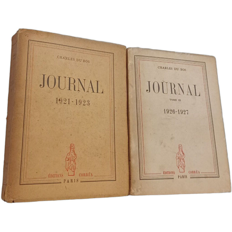 Journal Tome 1 1921-1923 + Journal Tome 3 1926-1927