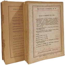 Journal Tome 1 1921-1923 + Journal Tome 3 1926-1927