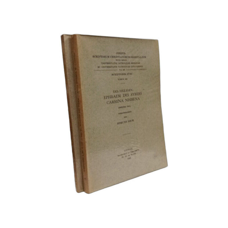 Des heiligen Ephraem des Syriers Carmina Nisibena - Scriptores...