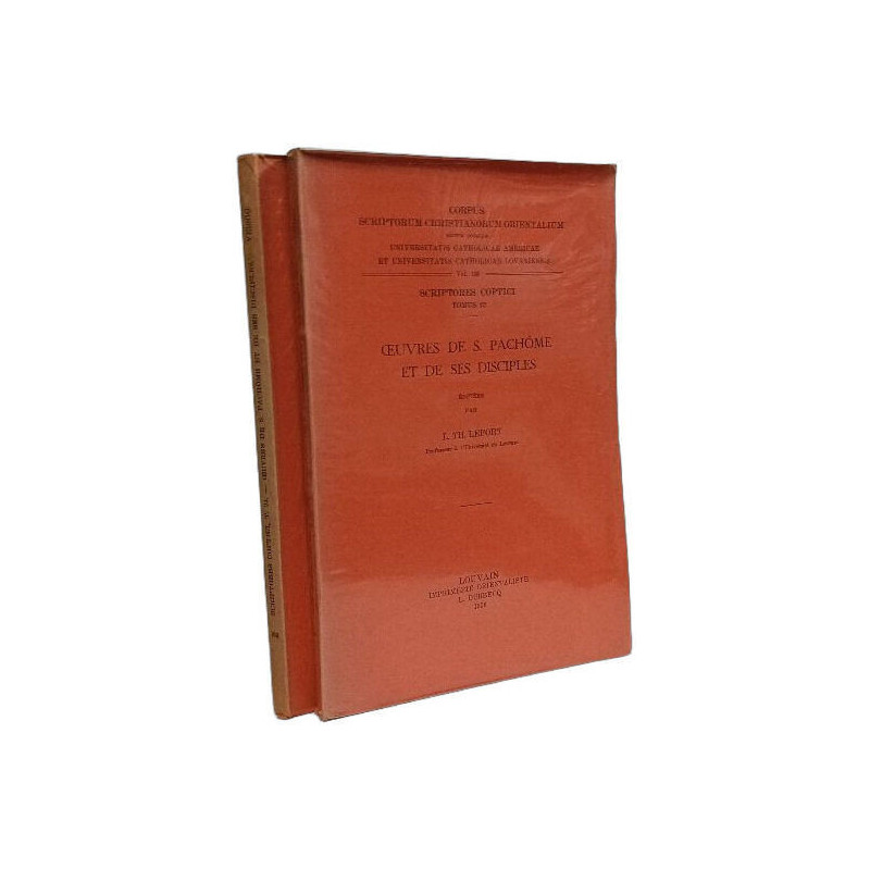 Œuvres de S. Pachome et de ses disciples - Sriptores Syri T.23-24...