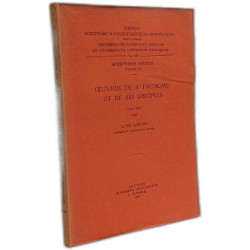 Œuvres de S. Pachome et de ses disciples - Sriptores Syri T.23-24...
