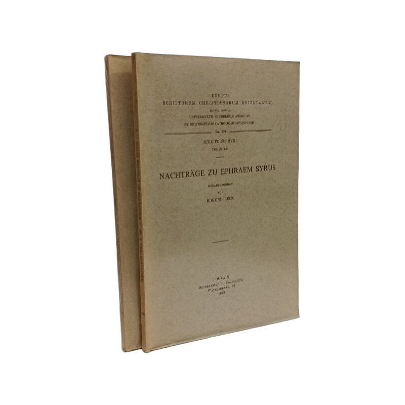 Nachträge zu ephraem syrus - Scriptores Syri T.159-160 - Corpus...
