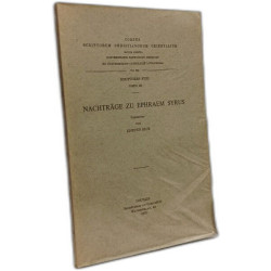 Nachträge zu ephraem syrus - Scriptores Syri T.159-160 - Corpus...