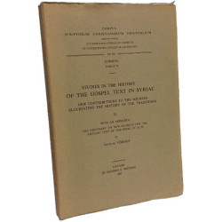 Studies in the history of the Gospel text in Syriac. New...