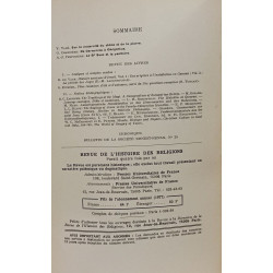 Revue de l'histoire des religions TOME CXCI à TOME CXCVI (n°497...