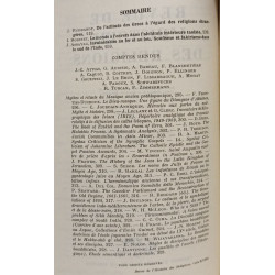 Revue de l'histoire des religions - TOME CCIX - fascicules 1 2 3 4