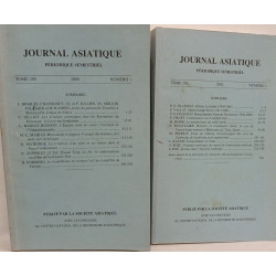 Journal Asiatique 6 numéros TOME 288-1 / 290-1 / 292-1-2 / 294-1 /...