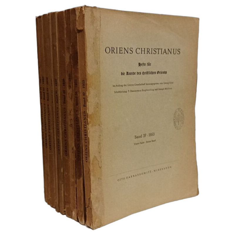 Oriens Christianus - 9 volumes: Band 37-38-39-40-41-42-43-44-45...