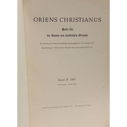 Oriens Christianus - 9 volumes: Band 37-38-39-40-41-42-43-44-45...