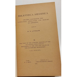 Bibliotheca Abessinica: Studies concerning the languages...