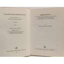 Qerellos IV 1-2-3 (Äthiopistische Forschungen Band 4-6-7)