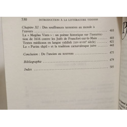 INTRODUCTION A LA LITTERATURE YIDDISH ANCIENNE
