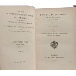Historia ecclesiastica Zachariae Rhetori - II accedit fragmentum...