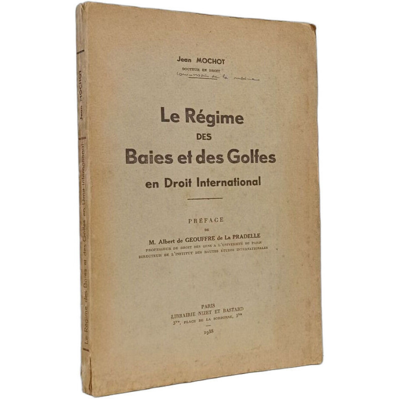 Le Régime des Baies et des Golfes en Droit International