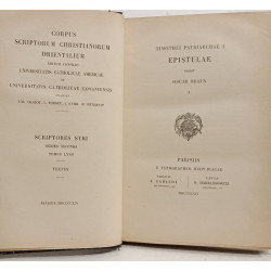 Epistulae 1. - Scriptores Syri T.LXVII - TEXTUS + VERSIO - corpus...