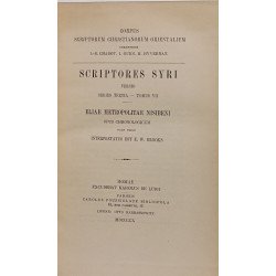 Eliae metropolitae nisibeni - Scriptores Syri T.VII - TEXTUS +...