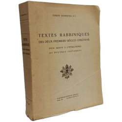 Textes rabbiniques des deux premiers siècles chrétiens pour servir...