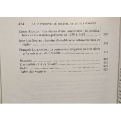 LA CONTROVERSE RELIGIEUSE ET SES FORMES