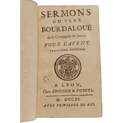 Sermons du P. Bourdalouë pour l'Avent - 3e édition
