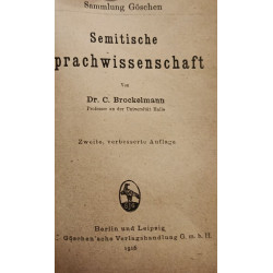 Semitische Sprachwissenschaft