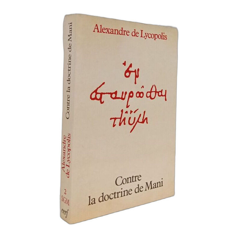 Contre la doctrine de Mani