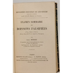 Traité d'analyse des matières agricoles + Examen sommaire des...