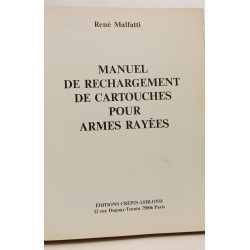 Manuel de rechargement de cartouches pour armes rayées