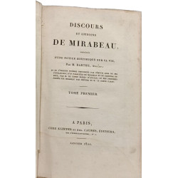 Discours et opinions de Mirabeau précédés d'une notice historique...