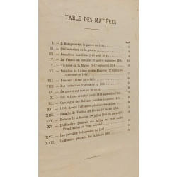 Précis historique de la guerre de 1914