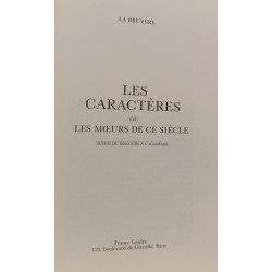 Les Caractères ou Les Mœurs de ce Siècle