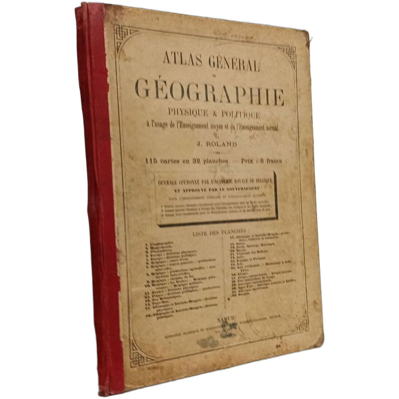 Atlas général de géographie physique et politique à l'usage de...