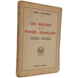 Les maîtres de la pensée française