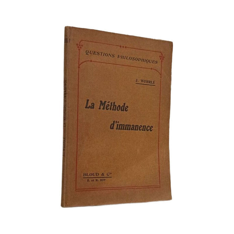 La Méthode d'immanence