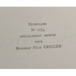 Cinq contes - exemplaire numéroté