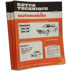 Revue technique automobile - 4 revues: n°396-398-399-401 --- 1980
