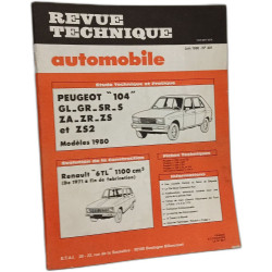 Revue technique automobile - 4 revues: n°396-398-399-401 --- 1980