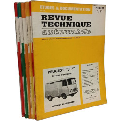 Revue technique automobile - 7 revues: Simca 1100 - Citroën Bx...