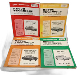 Revue technique automobile - 7 revues: Simca 1100 - Citroën Bx...