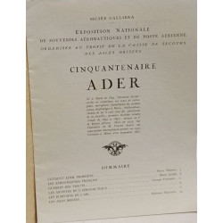 Cinquantenaire Ader - exposition nationale de souvenirs...
