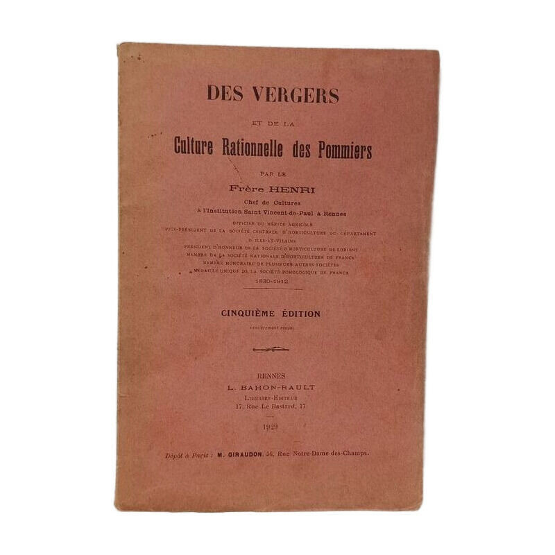 Des vergers et de la culture rationnelle des pommiers