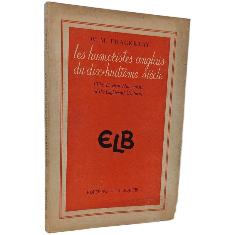 Les humoristes anglais du dix-huitième siècle (The English...